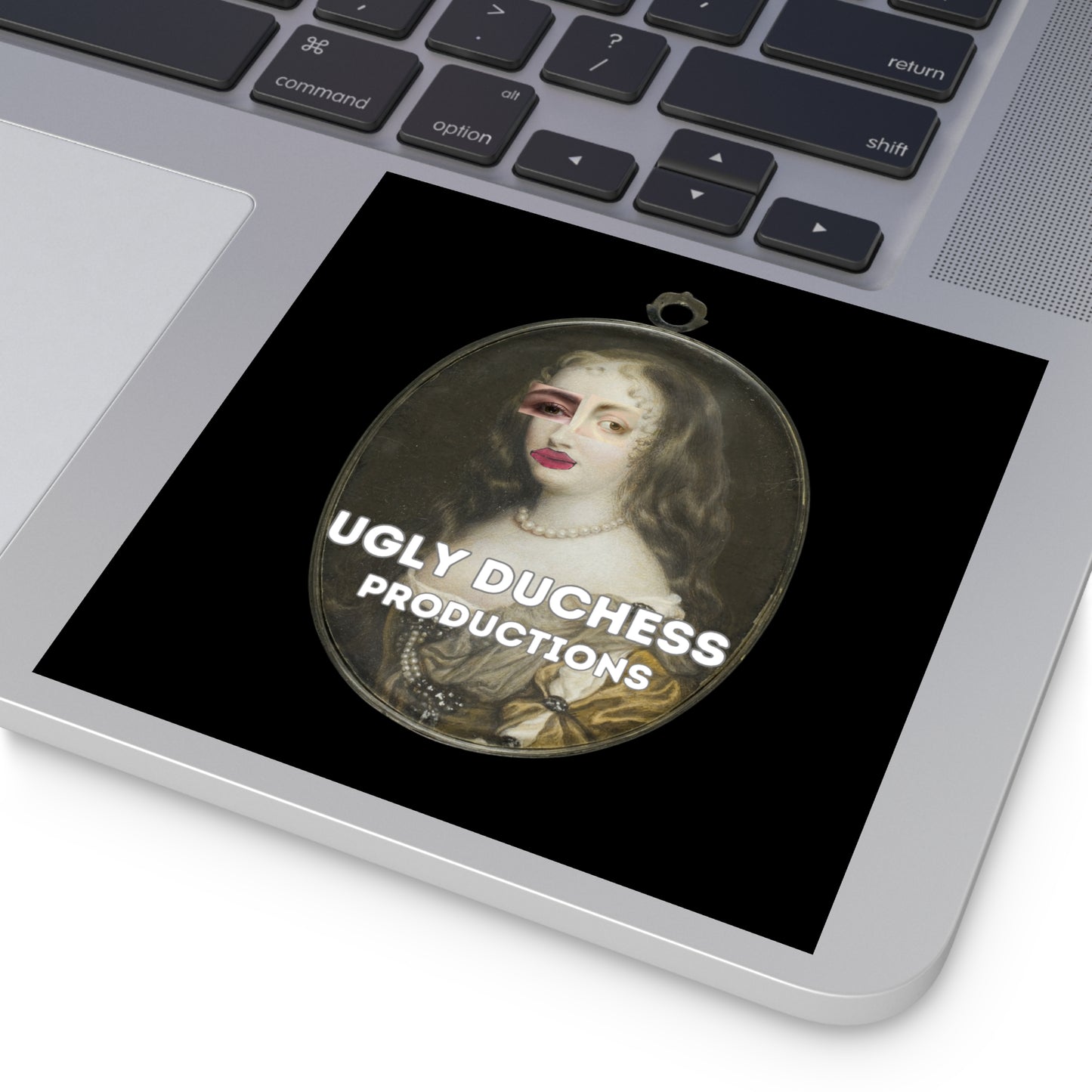 "Ugly Duchess Productions" Laminate Stickers, Square