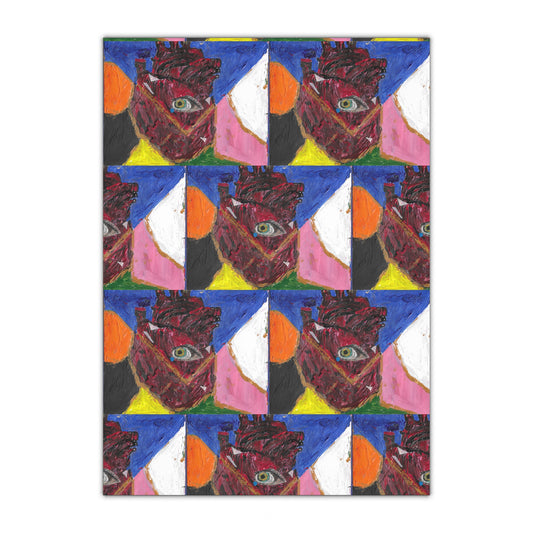 "Let Your Heart Break Until It Opens" Gift Wrapping Paper Sheets, 1pc