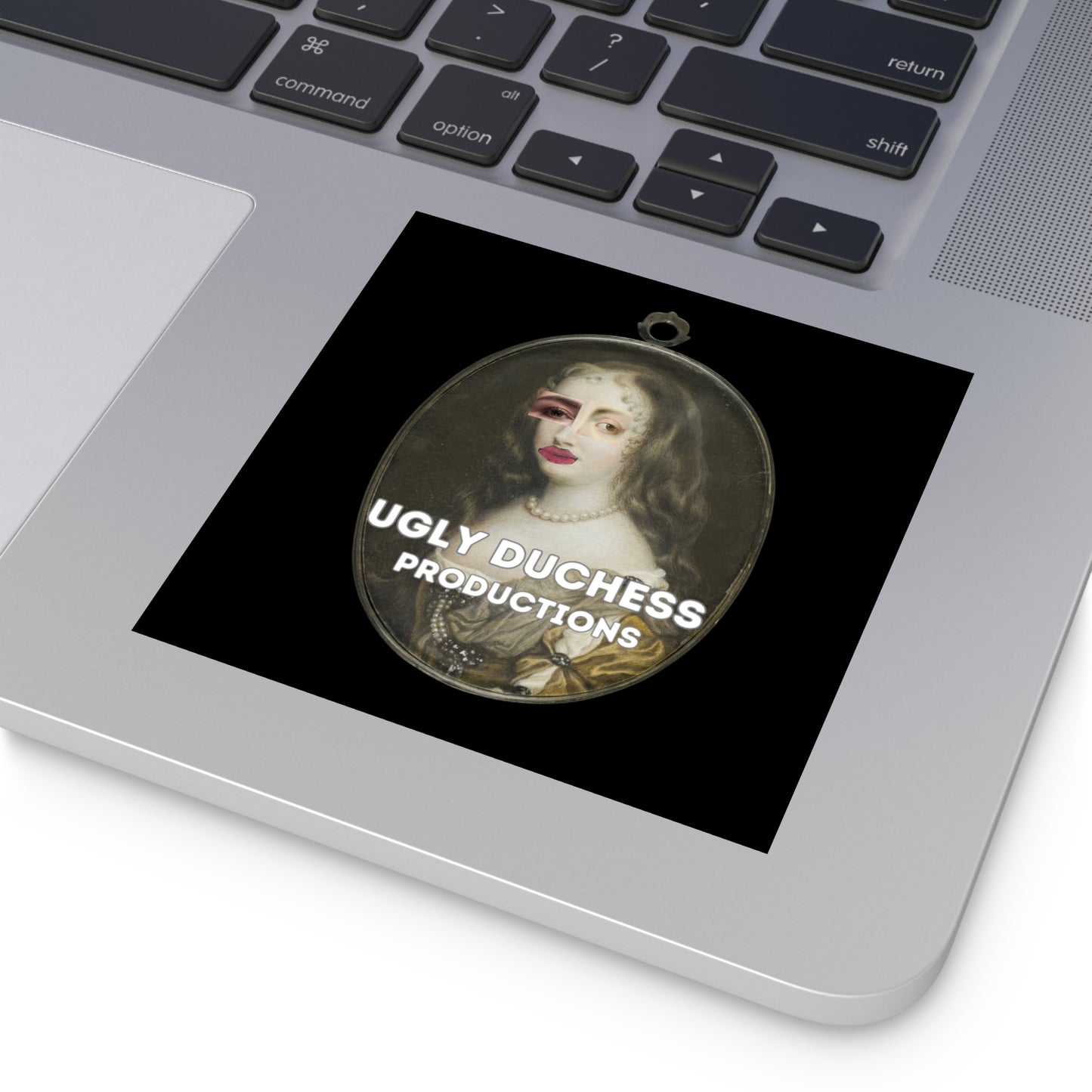 "Ugly Duchess Productions" Laminate Stickers, Square