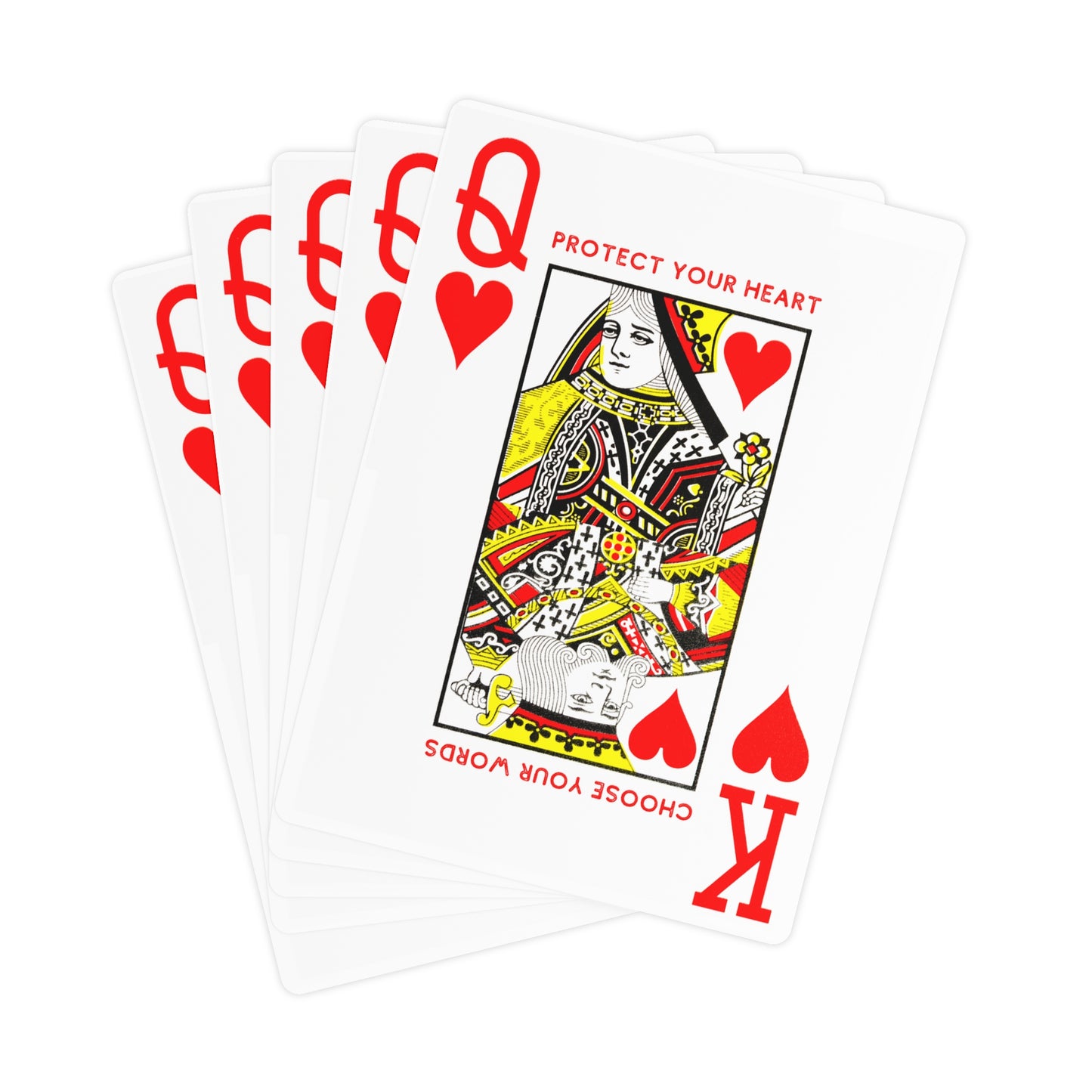 "Protect Your Heart" Poker Cards