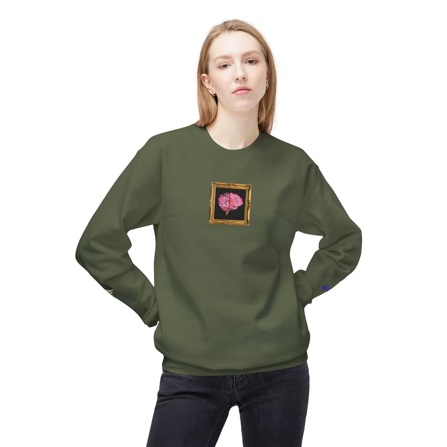 "Mind" Unisex Midweight Softstyle Fleece Crewneck Sweatshirt