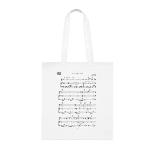 "To Be Or Not To Be" Cotton Tote