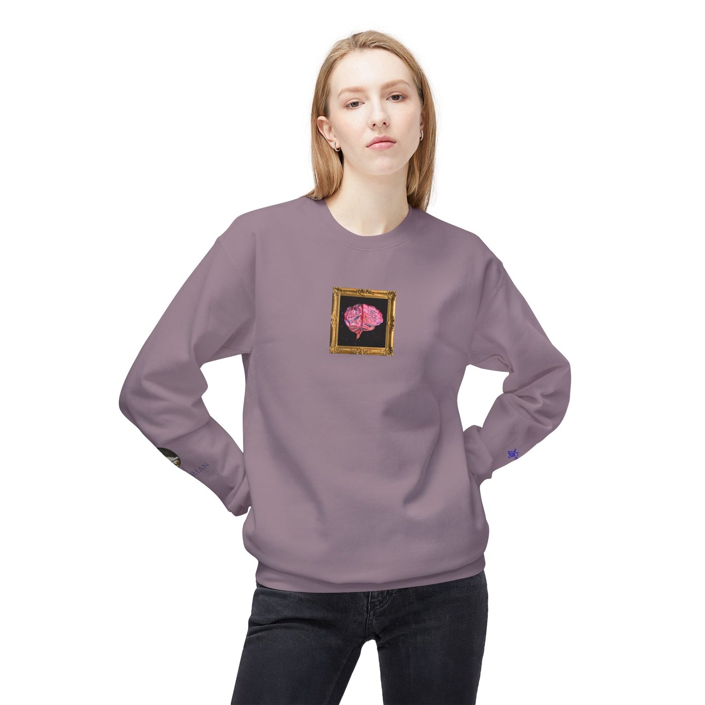 "Mind" Unisex Midweight Softstyle Fleece Crewneck Sweatshirt