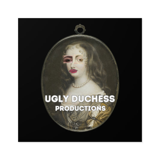 "Ugly Duchess Productions" Laminate Stickers, Square