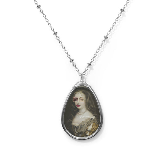 "The Ugly Duchess" Oval Necklace